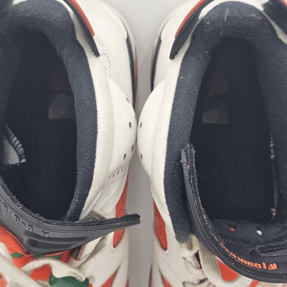 Nike Air Jordan 6 Retro Gatorade White Orange Mens Size 11.5 384664-145 - Picture 2 of 12